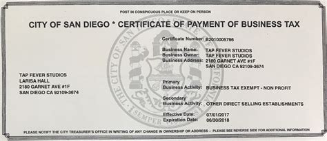 city of san diego business license.